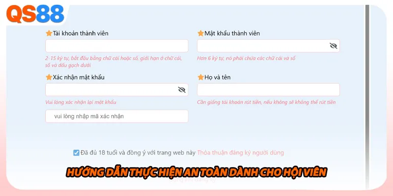 Hướng dẫn thực hiện an toàn dành cho hội viên