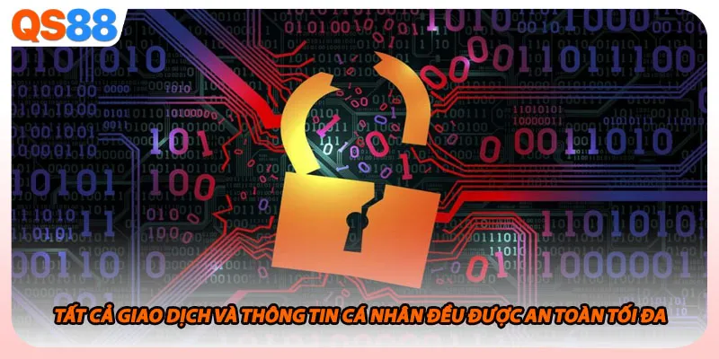 Tất cả giao dịch và thông tin cá nhân đều được an toàn tối đa
